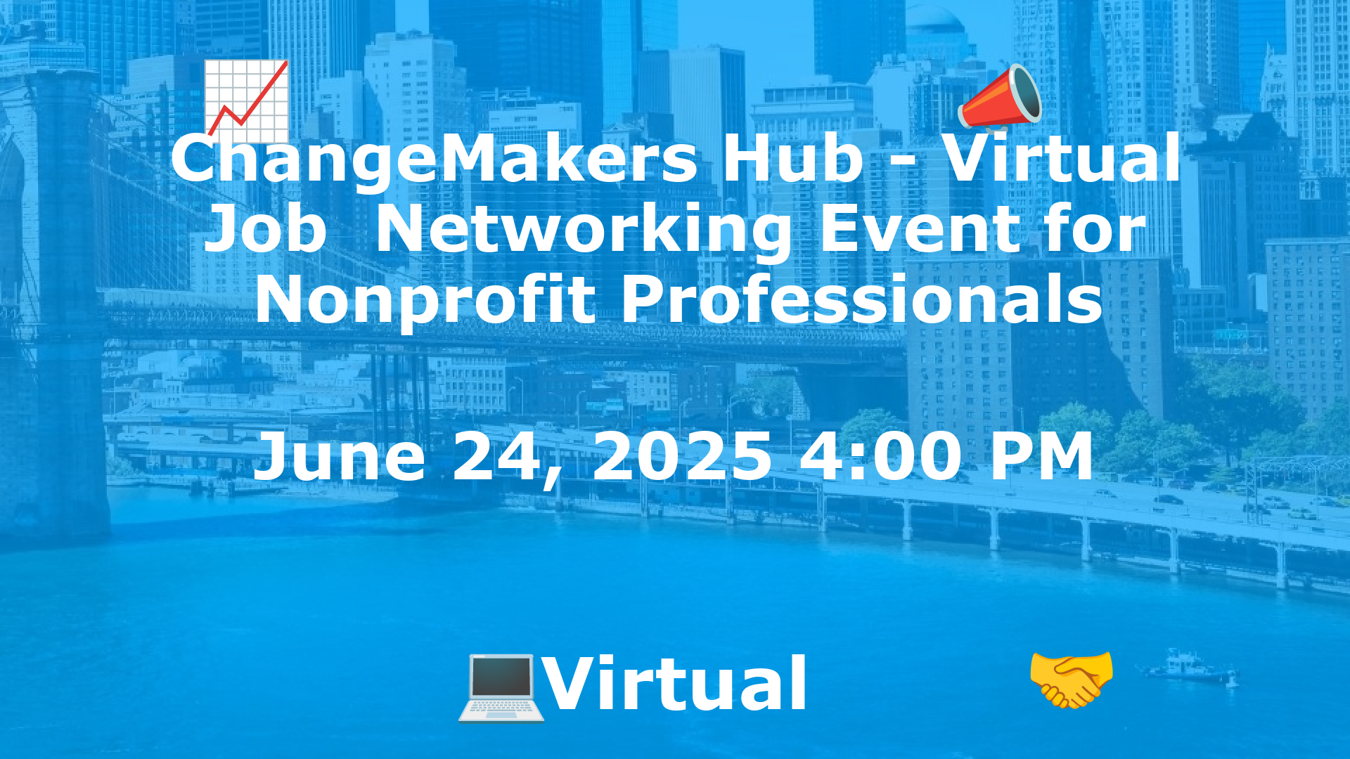 ChangeMakers Hub - Virtual Job  Networking Event for Nonprofit Professionals event image